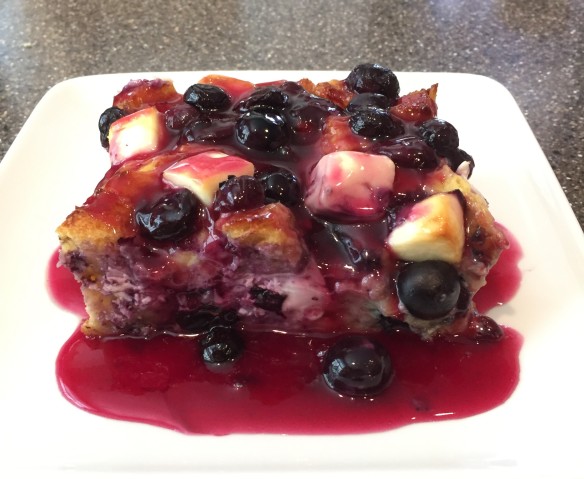 Blueberry Cream Cheese French Toast | Pinky's Pantry